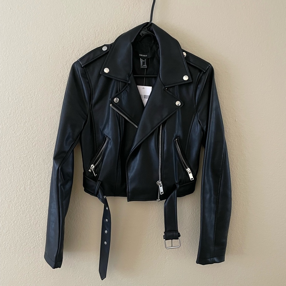 New Faux Vegan Leather jacket - Forever 21